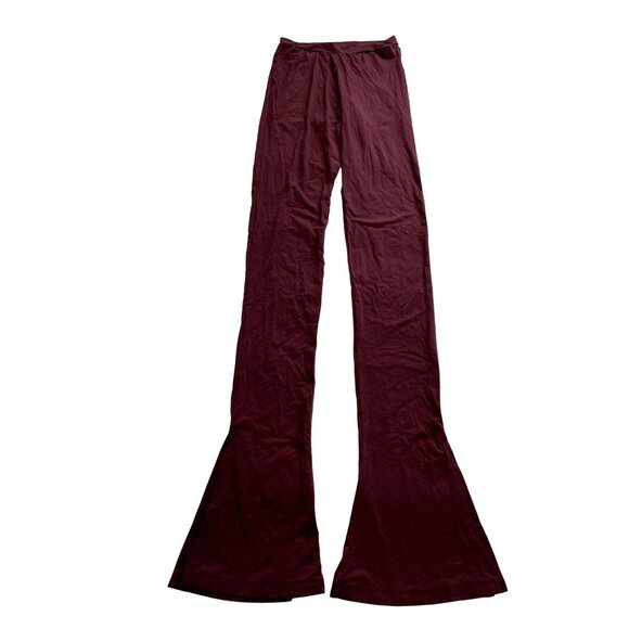 CHAM Flare Legging Pants in Maroon